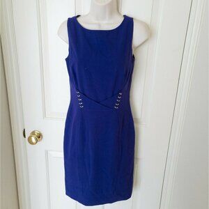 Tahari‎ Arthur S Levine Womens Dress 2 Purple Sheath Sleeveless Career Fitted